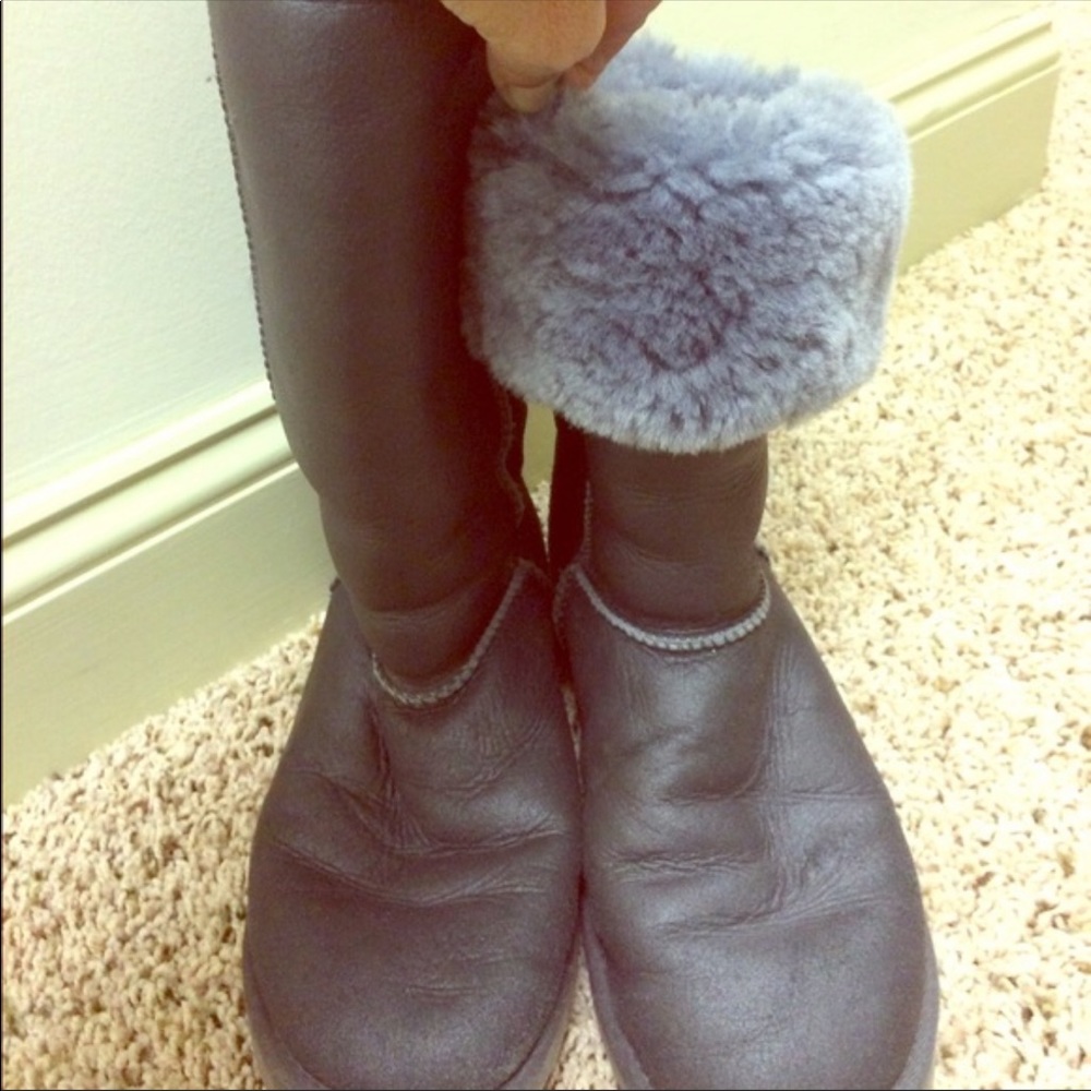 UGG Boots.  Women’s Tall Metallic Siver.